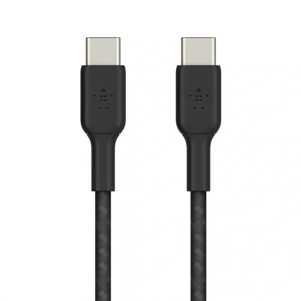 Belkin 5ft Braided USB-C to USB-C Cable W/ Strap NWT